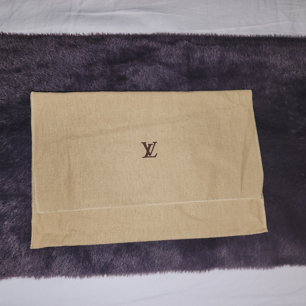 Authentic Louis Vuitton Tan Dust Bag with Logo Pre-loved Excellent Condition